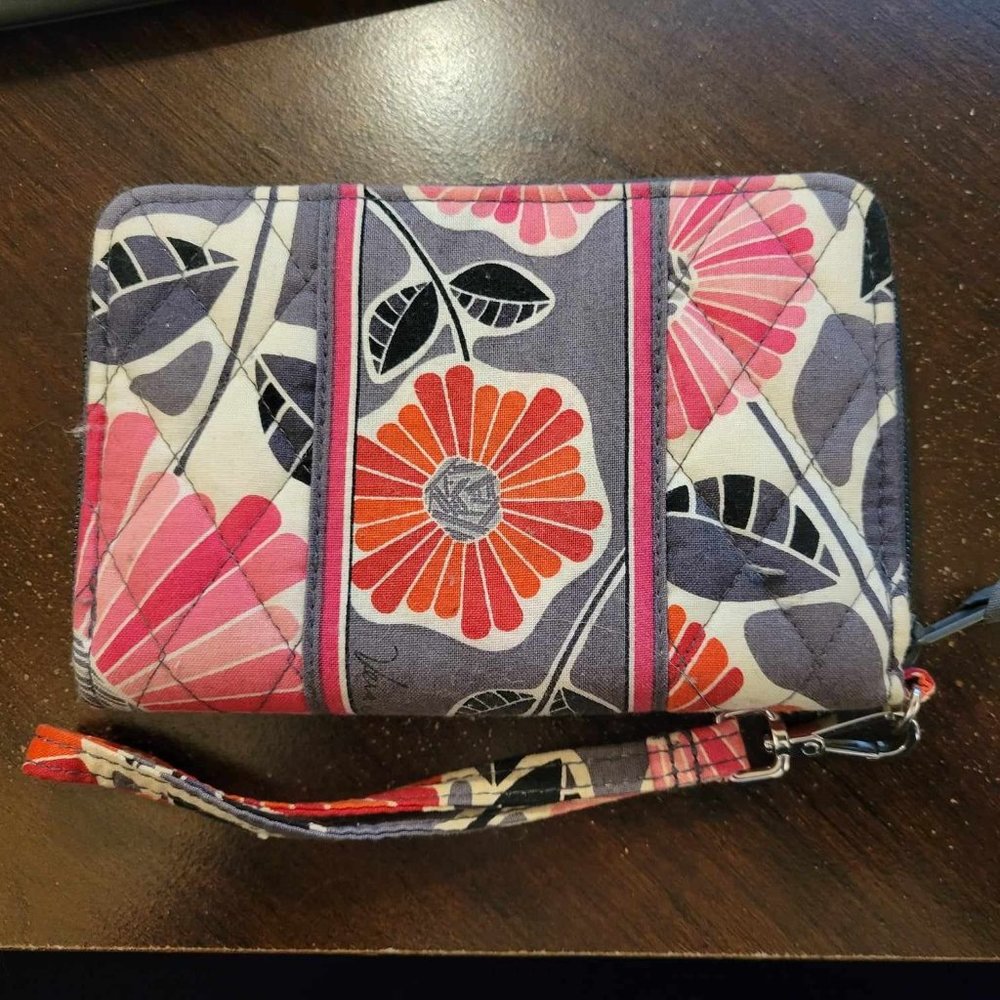 Vera Bradley Wristlet Wallet - RETIRED - Cheery Blossom Pattern
